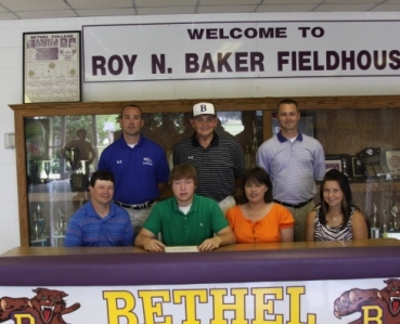 Mike Kendall, Sean Kendall, Camey Kendall, Haley Kendall, Coach Alan Eubanks, AD Glenn Hayes, Coach Rusty Thompson